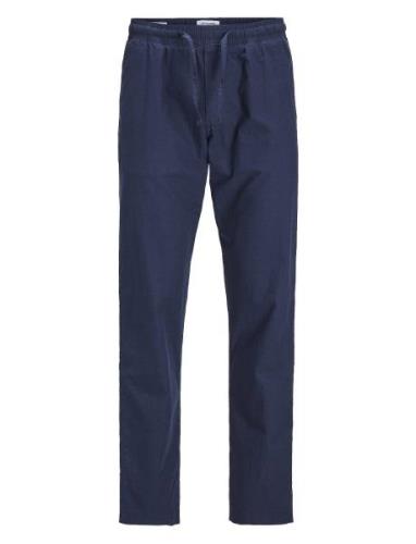 Jack & J S Jpstkane Jjsummer Linen Blend Jogger Sn Marinblå