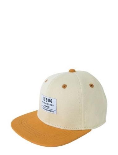 Organic Block Snapback Accessories Headwear Caps Yellow Lil' Boo