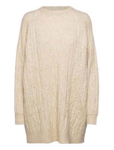 Vision Knit Cable Tops Knitwear Jumpers Cream Moshi Moshi Mind