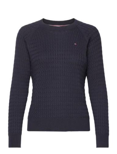 Co Cable C-Nk Sweater Tops Knitwear Jumpers Navy Tommy Hilfiger
