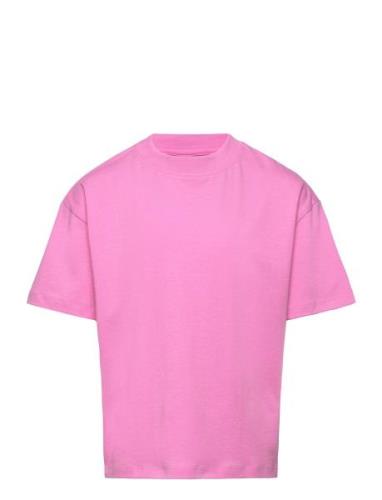 Nkfdualba Ss Rlx Top Tops T-shirts Short-sleeved Pink Name It