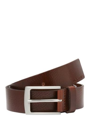 Jack & J S Jacstockholm Leather Belt Noos Brun