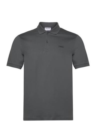 Calvin Klein Smooth Cotton Slim Polo Grå