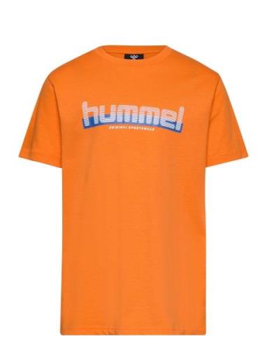 Hmlvang T-Shirt S/S Sport T-shirts Short-sleeved Orange Hummel