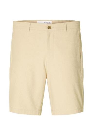 Selected Homme Slhregular-Karl Seersucker Shorts Kräm