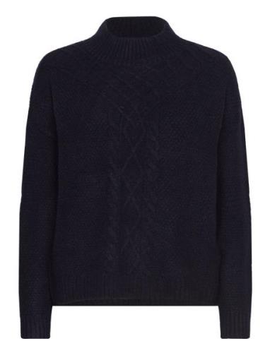 Onlamber Ls Highneck Knt Tops Knitwear Jumpers Navy ONLY