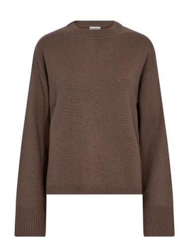 Bs Michelle Knitwear Tops Knitwear Jumpers Brown Bruun & Stengade