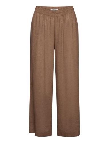 ONLY Onltokyo Hw Linen Blend Pant Pnt Noos Brun