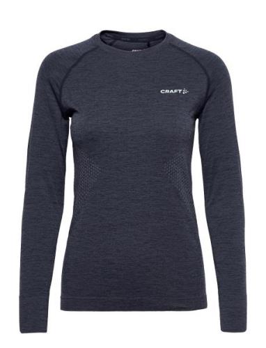 Core Dry Active Comfort Ls W Sport T-shirts & Tops Long-sleeved Navy C...
