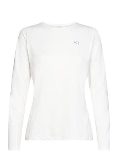 Nora 2.0 Long Sleeve Sport T-shirts & Tops Long-sleeved White Kari Tra...