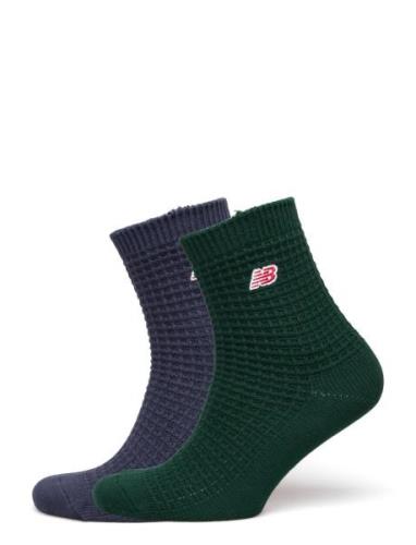 Waffle Knit Ankle Socks 2 Pack Sport Socks Regular Socks Multi/pattern...