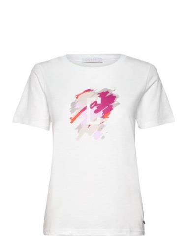 T-Shirt With Paint Mix - Mid Sleeve Tops T-shirts & Tops Short-sleeved...