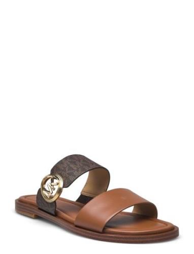 Vera Sandal Platta Sandaler Brown Michael Kors