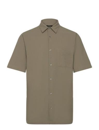 Mads Nørgaard Grida Cotton Victor Shirt Ss Grön