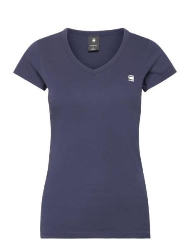Eyben Slim V T S\S Wmn Tops T-shirts & Tops Short-sleeved Blue G-Star ...