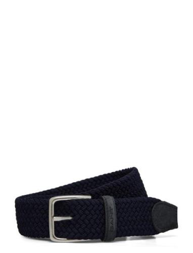 GANT Elastic Braided Belt Marinblå