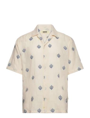 Woodbird Wbsunny Flower Shirt Kräm