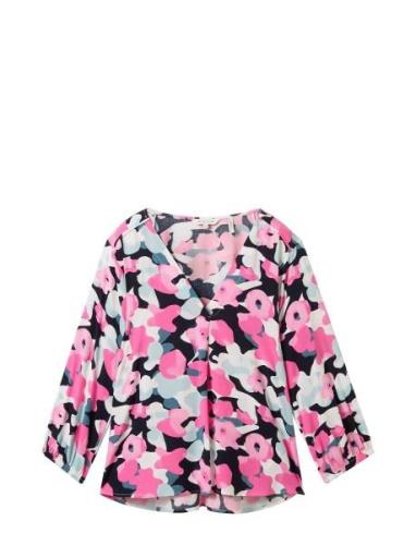 Tom Tailor V-Neck Blouse Rosa