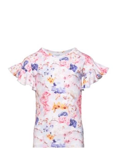 Print Smoc T-Shirt Tops T-shirts Short-sleeved Multi/patterned Gugguu