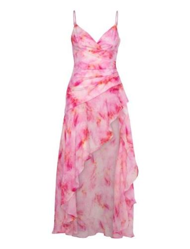 Bardot Sorella Printed Midi Dress Rosa