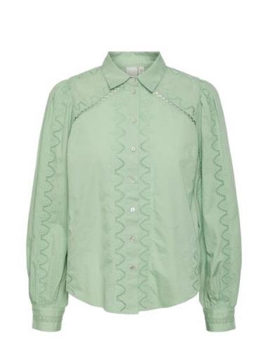 Yaskenora Ls Shirt S. Noos Tops Shirts Long-sleeved Green YAS