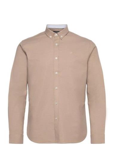 Clean Cut Copenhagen Oxford Stretch Plain L/S Beige