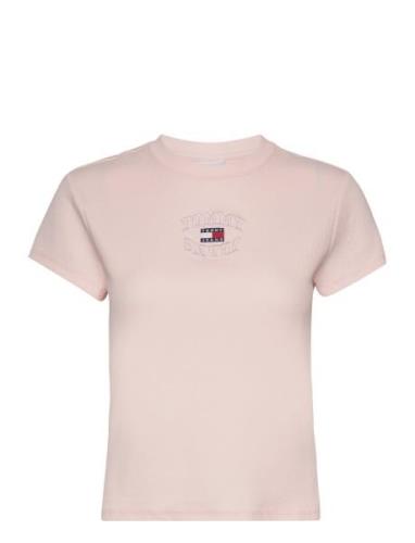 Tjw Baby Tj Mirror Tee Tops T-shirts & Tops Short-sleeved Pink Tommy J...