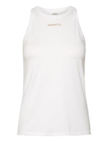 Core T Mesh Singlet W Sport T-shirts & Tops Sleeveless White Craft