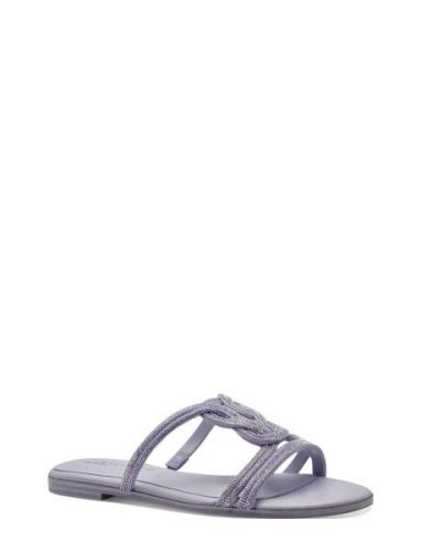 Women Slides Platta Sandaler Purple Tamaris