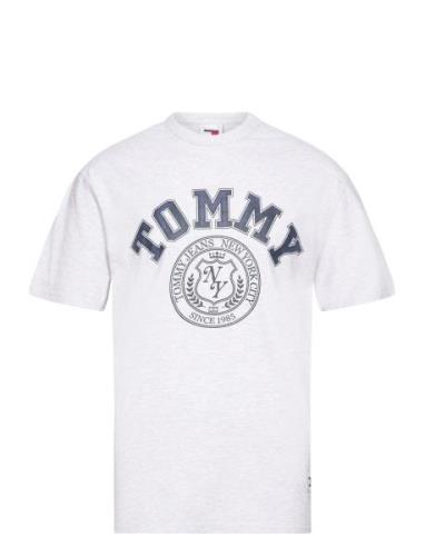 Tommy Jeans Tjm Reg Vintage Arch Tommy Tee Grå