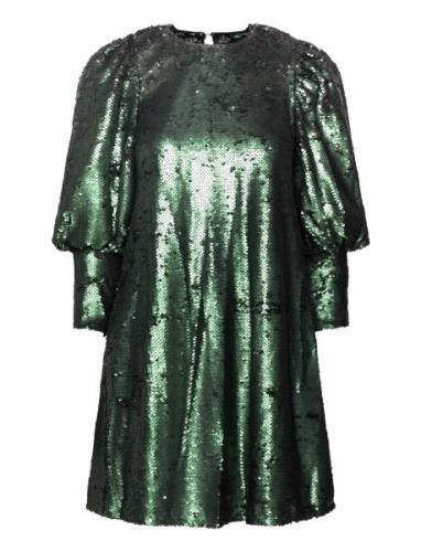 Rubina Dress Kort Klänning Green Malina