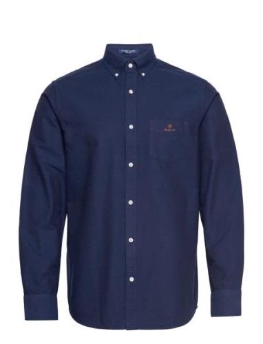 Reg Beefy Oxford Bd Tops Shirts Casual Navy GANT