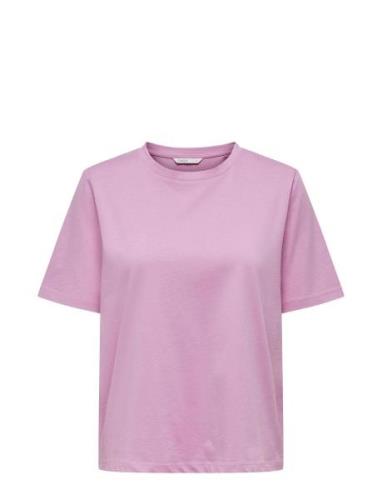 Onlonly S/S Tee Jrs Noos Tops T-shirts & Tops Short-sleeved Pink ONLY