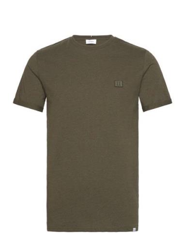 Piece T-Shirt Tops T-shirts Short-sleeved Khaki Green Les Deux