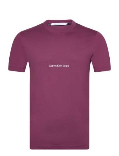 Calvin Klein Jeans Institutional Tee Burgundy