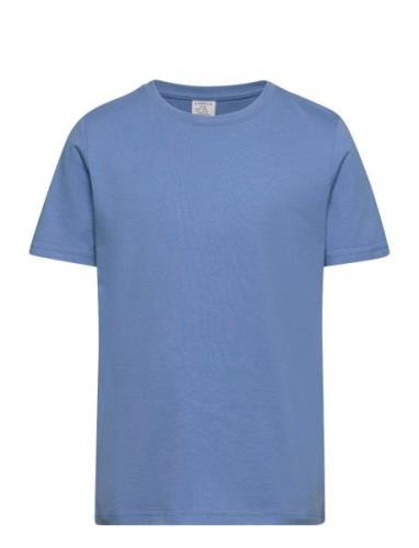 Lindex T Shirt Regular Solid Blå