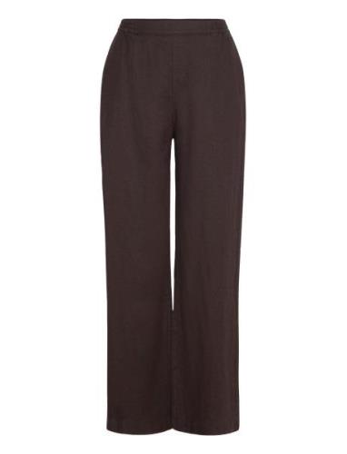 Lindex Trousers Bella Pure Linen Brun