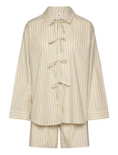 Becksöndergaard Stripel Set Shirt+Shorts Beige