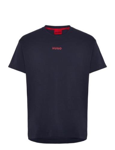 HUGO Linked T-Shirt Marinblå