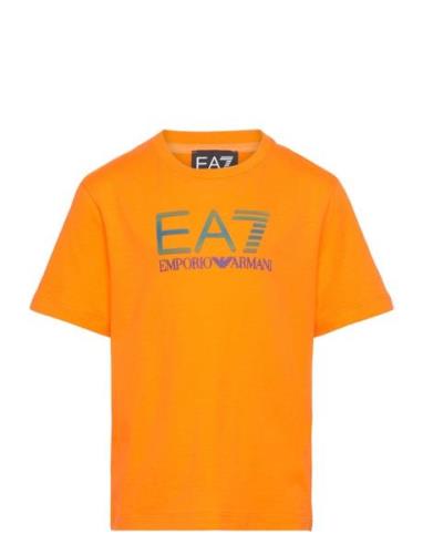 T-Shirt Sport T-shirts Short-sleeved Orange EA7