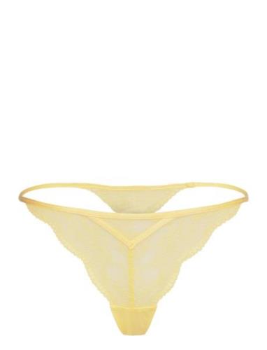 Isabelle Hl String Tr Stringtrosa Underkläder Yellow Hunkemöller