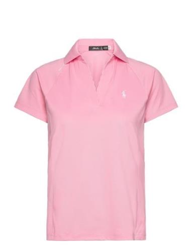 Ralph Lauren Golf Tailored Fit Mesh Polo Shirt Rosa