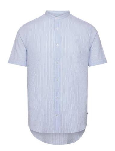 Matrostol China Ss Tops Shirts Short-sleeved Blue Matinique