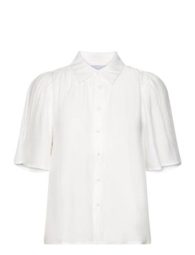 Mstalmie Short Sleeve Shirt Tops Shirts Short-sleeved White Minus