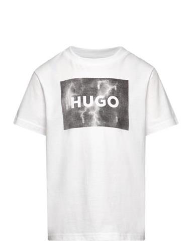 Hugo Kids Short Sleeves Tee-Shirt Vit