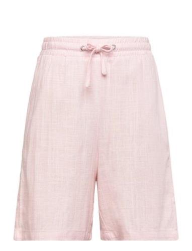 Tanja Linen Shorts Bottoms Shorts Pink Grunt