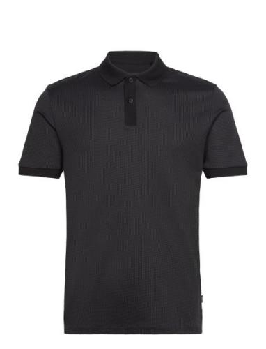 Parlay 425 Tops Polos Short-sleeved Black BOSS