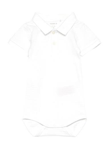 Nbmhaddo Ss Polo Body Bodies Short-sleeved White Name It