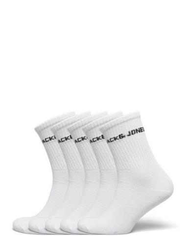 Jack & J S Jacbasic Logo Tennissock 5 Pack Noos Jnr Vit