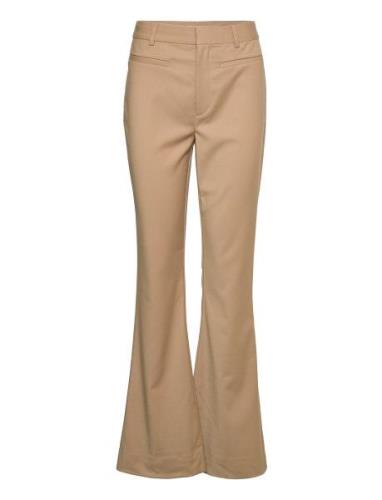 Gestuz Paulagz Mw Flarred Pants Beige